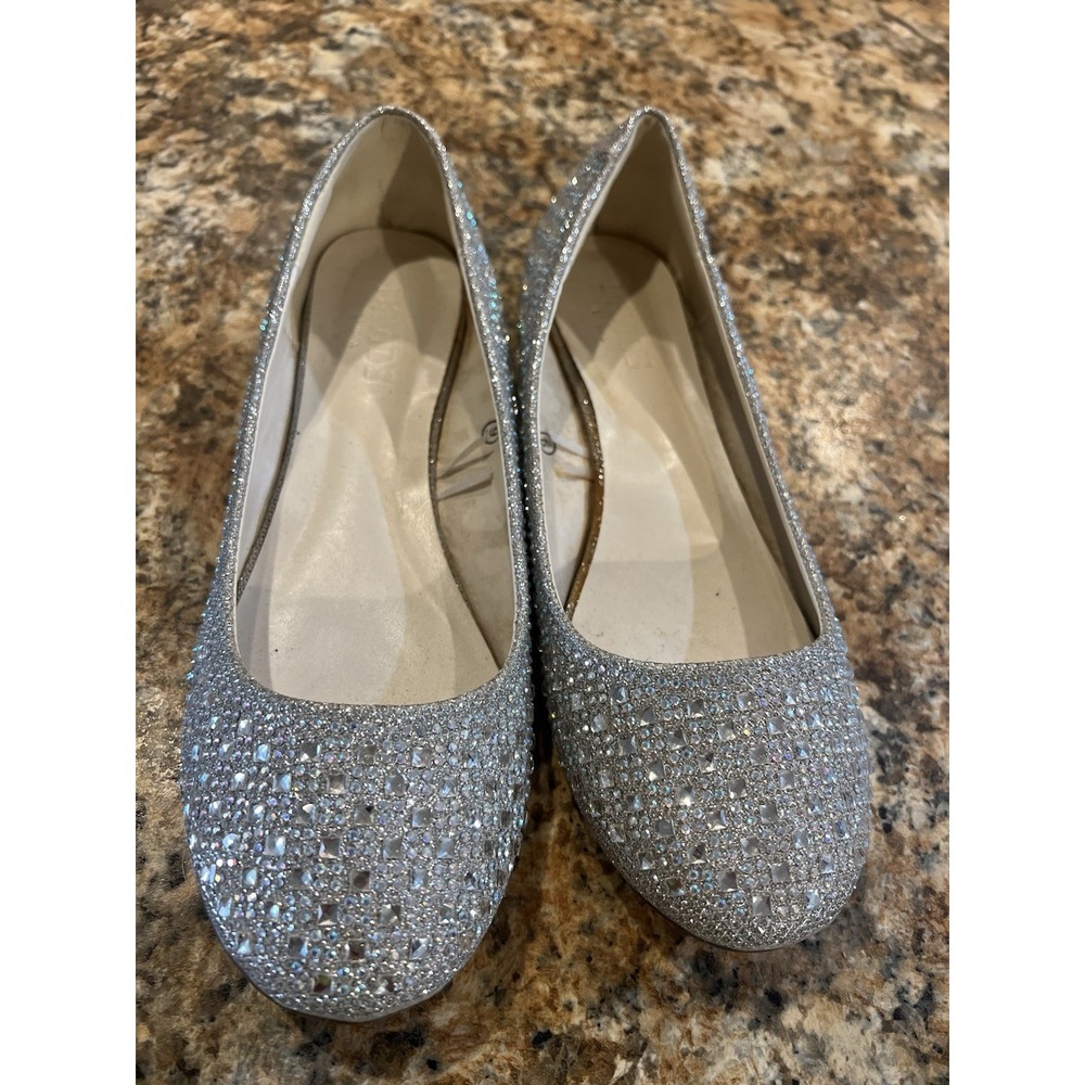 Db Studio David's Bridal Womens Size 9 Beadazzled Ballet Style Shoes